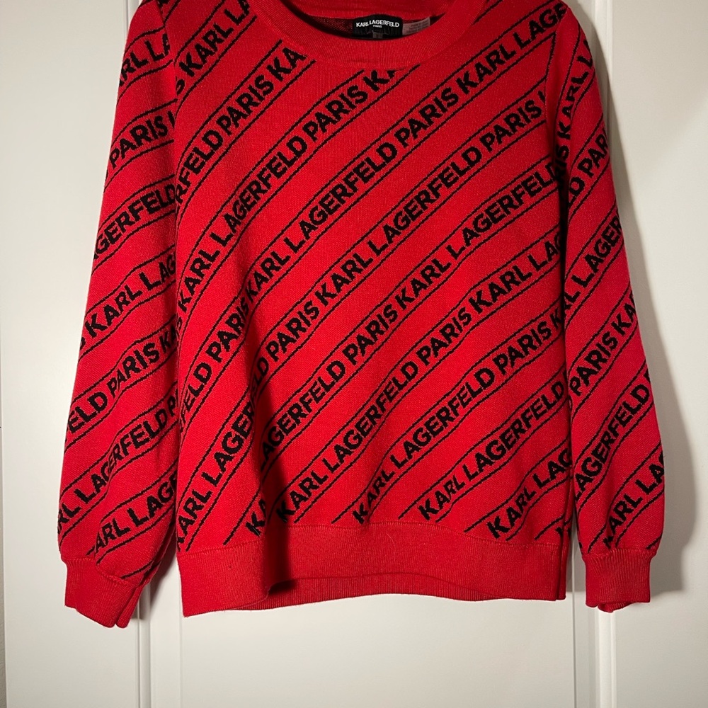 Vintage Karl Lagerfeld Red Sweater